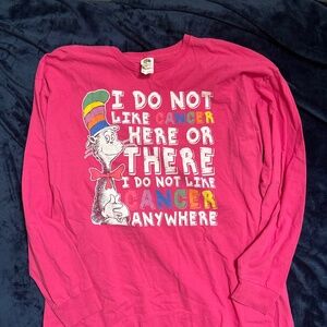 Breast Cancer Dr.Seuss Longsleeve Graphic Tee